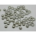 thumbnail image 4 of U8MO 200 Silver Tone Acrylic Round Dome Studs 8mm No Hole Cell Phone Deco Bow Center, 4 of 6