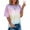 Pink, variant on 2026 ! Clothes under $5 asdoklhq 2026 Womens Plus Size Women's Summer Tie-Dye Short Sleeve Crew-Neck T-Shirt Casual Tee Tops闁挎稑婀?5XL闁?Blue XXXXL