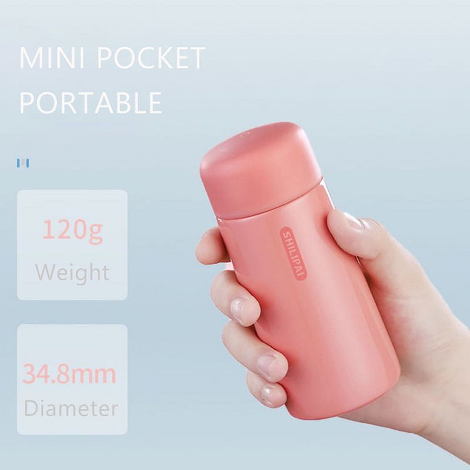300ML Portable Pocket Thermos Bottle Stainless Steel Mini Thermal Water  Bottle Insulated Flask Cup Outdoor Camping Drinkware