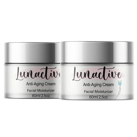 (2 Pack) Lunactive - Anti-Aging Face Cream and Ageless Moisturizer - Ingredients for All Skin Types