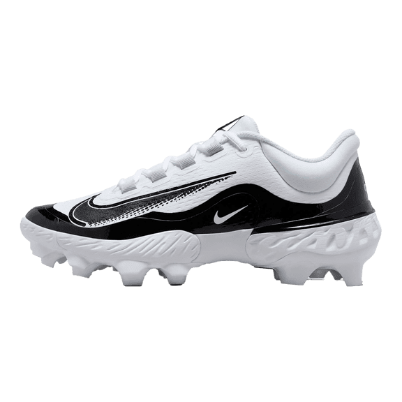 NIKE MENS Alpha Huarache Elite 4 Low MCS "White Black" FD6255 101 FD6255 101 from Stadium Goods