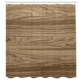 thumbnail image 2 of Ambesonne Wood Frame Shower Curtain, Nature Plank Texture, 69"Wx75"L, Sepia Umber and Caramel, 2 of 4
