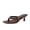 Chocolate, variant on Marlin Low Kitten Heels for Women, Thong Style Dressy Heeled Womens Sandals with Adjustable Buckle Closure