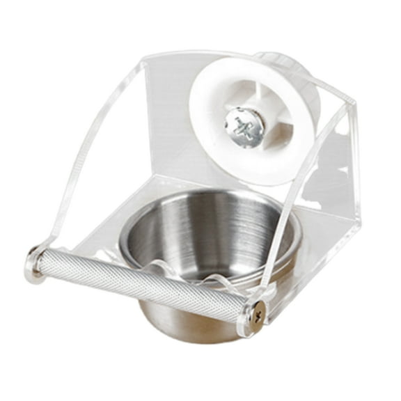 Acrylic Transparents Bird Feeders Parakeets Cage Automatic Bird Feeding Tool for Small and Media Parakeets