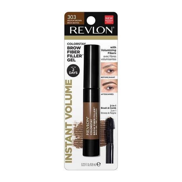 Tinta para cejas Revlon colorstay brow fiber filler medium brown 6.8 ml