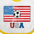 thumbnail image 4 of Inktastic USA Soccer Boys or Girls Baby Bib, 4 of 4