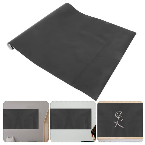 LOLIPPYY Black PVC Chalkboard Wallpaper Stick and Peel for Daily Use Creative Ideas and Writing 24x48 Inches