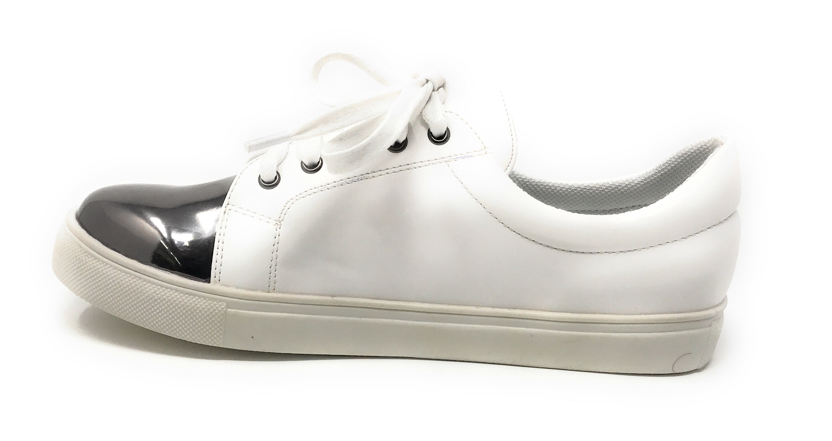 Forever Young Women's Metallic Tip Lace up Sneakers