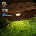 thumbnail image 7 of 3 Pack 5CCT 120V LED Stair Lights Indoor Outdoor, 150LM 5%-100% Dimmable Step Lights, CRI90+ & ETL, 2700K/3000K/3500K/4000K/5000K Aluminum Staircase Lights, 7 of 7
