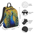 thumbnail image 3 of Naloa Peacocks Print Lightweight DayBackpack Suitable for school, work, shopping, travel, etc., 3 of 5