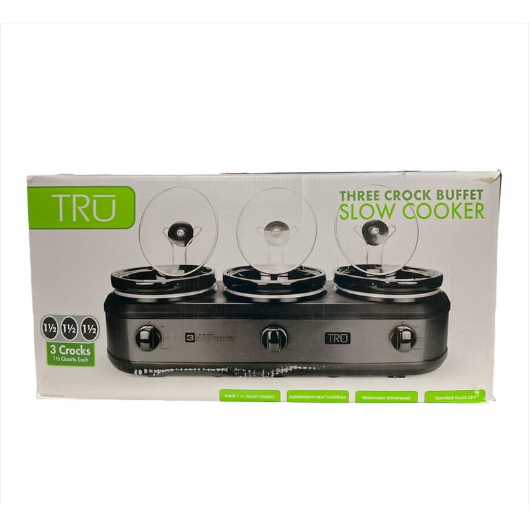 Tru Dual Crock Buffet Slow Cooker