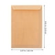 thumbnail image 2 of 50 sobres de papel kraft de 229 x 162 mm, clásicos, lisos, para oficina, escuela, negocios, cartas y almacenamiento (marrón claro)., 2 of 7