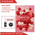 thumbnail image 2 of Valentine''s Day Garden Flag 12.5x18 Inch Love Heart Small Double Sided Burlap Flags For Outside Anniversary Wedding outdoor seasonal decor for yard, 2 of 6