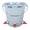 White3, variant on Feed Bucket, 8L Large Capacity Livestock Milk Goat Feeder with Nipple, Green Sheep Feeder & Baby Bottle Bucket for Calves, Lambs, and Kids, 5 Mouth