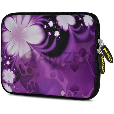 Contessa Mini - Universal 10.5 Inch Soft Neoprene Designer Sleeve Case Pouch for 10.5 Inch Tablet, eBook, Netbook - Purple Contessa