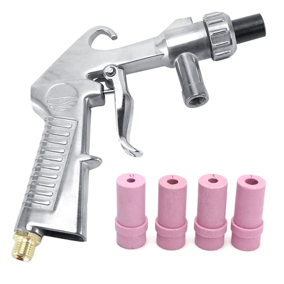 Sand Blasters Sandblasting for Sandblast Blasts Cabinet with 4Pcs Ceramic Nozzle Sandblasting Sandblasters Gun