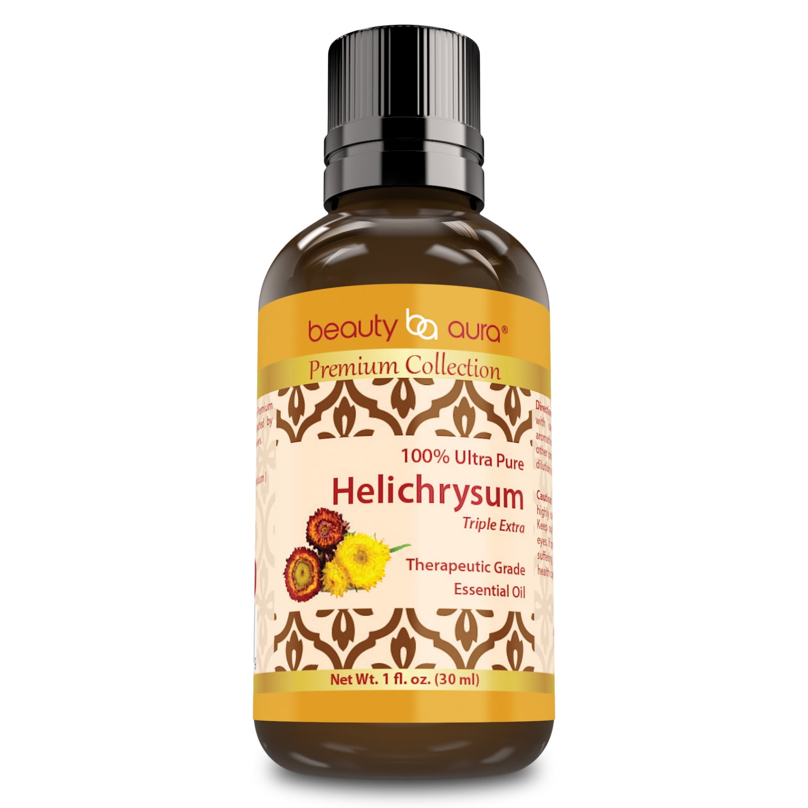 Beauty Aura Premium Collection Helichrysum Essential Oil - 1oz