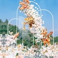 thumbnail image 3 of Wokceer Wedding Arch Backdrop Stand 7.2FT, 6.6FT, 6FT Set of 3 White Metal Wedding Arch Stand for Wedding Ceremony Baby Shower Birthday Party Garden Floral Balloon Arch Decoration, 3 of 6