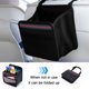 thumbnail image 4 of Bolsa de almacenamiento para asiento trasero de coche, bolsa de almacenamiento para colgar en asiento de coche, mini bolsa de basura de tela impermeable e inodoro (negro 8,26 x 7,87 pulgadas)., 4 of 5