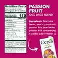 thumbnail image 4 of Ceres 100% All Natural Pure Fruit Juice Blend, Passion Fruit - Gluten Free, Rich in Vitamin C, No Added Sugar or Preservatives, Cholesterol Free - 33.8 FL OZ (Pack of 12), 4 of 7