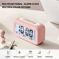thumbnail image 3 of Alarm Clock Battery Operated Smart Night Light LCD Digital Clock Table And Bed Gifts, 3 of 8