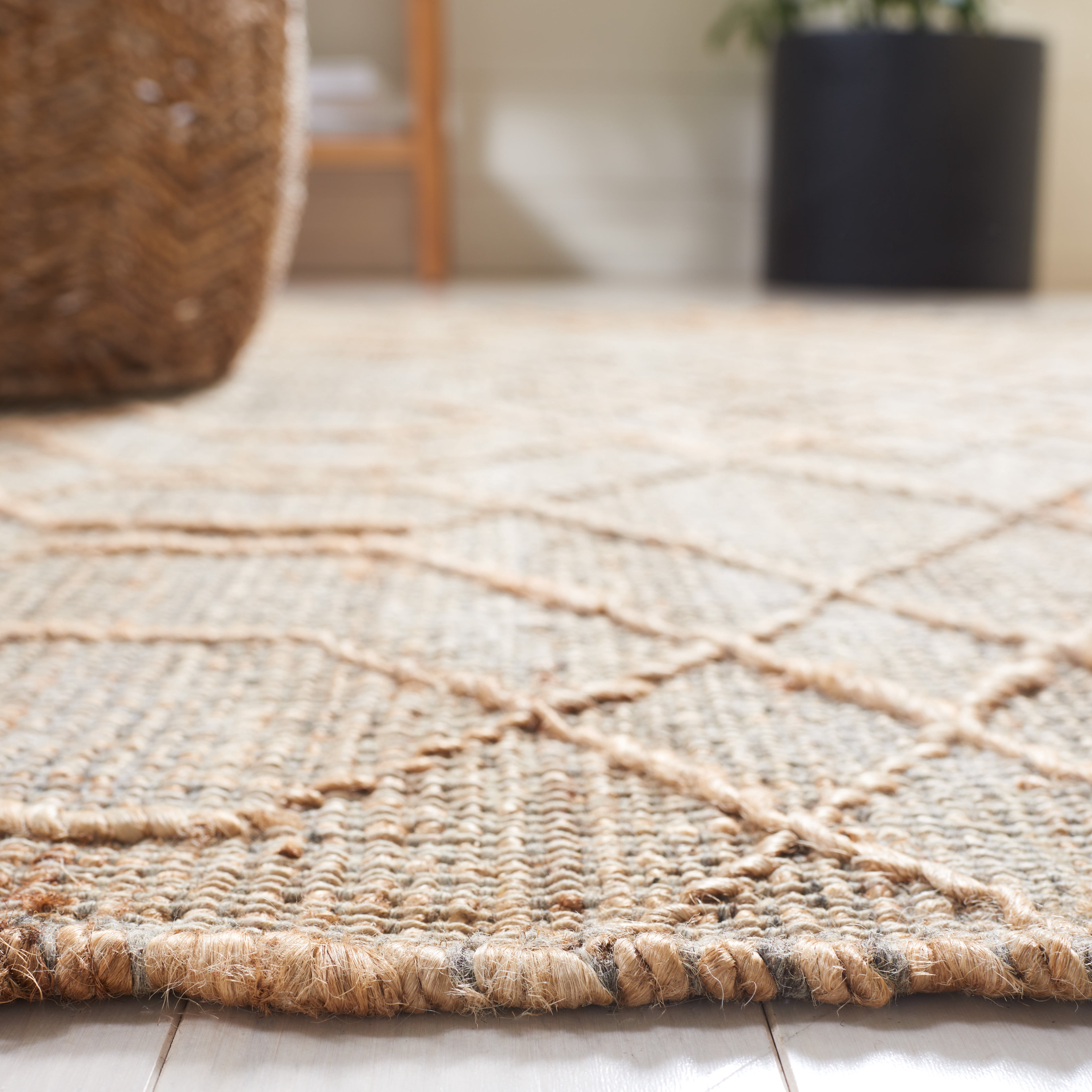 SAFAVIEH Natural Fiber Layton Geometric Area Rug, Natural/Beige, 5' x 8'
