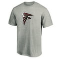 thumbnail image 2 of Men's Fanatics Heather Gray Atlanta Falcons Primary Logo T-Shirt, 2 of 3