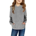 thumbnail image 2 of Vedolay Girls Clothes Cartoon Printed Hoodies Sweatshirts Boys Casual Autumn Pullover Tops Grey,110, 2 of 4