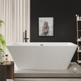 thumbnail image 4 of 59"/66" Acrylic Soaking Bathtub – Deep Freestanding Tub for Cold Plunge & Relaxation, 4 of 7