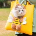 thumbnail image 4 of Sac de Transport pour Animaux de Compagnie Design Animaux Multicolore Extérieur Portable Toile Chiens Chats Sac à Main, 4 of 5