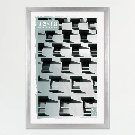 MCS Foundation 16x24 Poster Frame Traditional Brass, Vertical & Horizontal Wall Hanging Large Picture Frame for Photos, Posters & Art Prints (1-Pack)