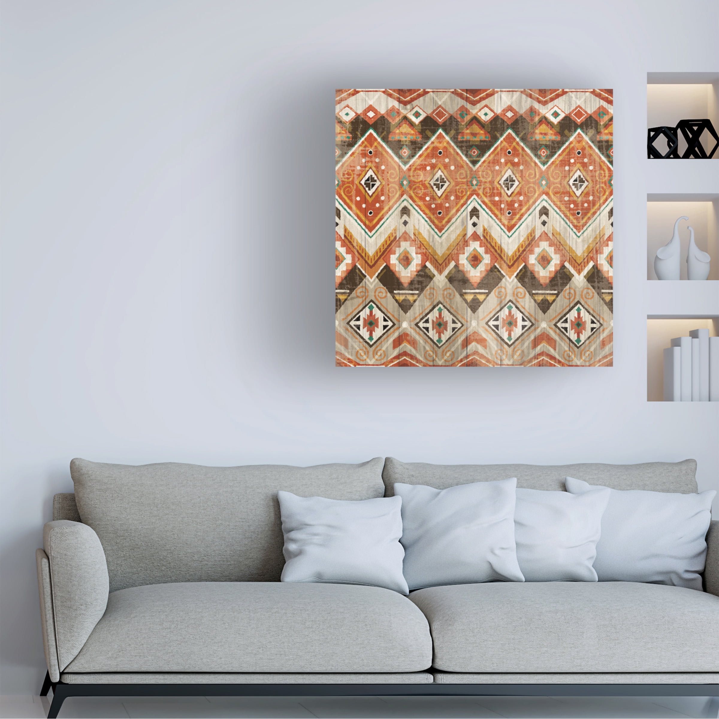 Wild Apple Portfolio 'Natural History Lodge Southwest Pattern VIII' Canvas Art