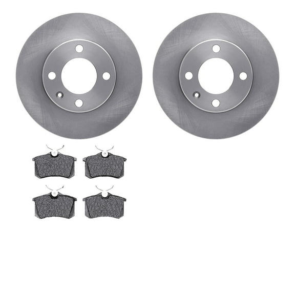 Dynamic Friction Company Rear Brake Rotors with 5000 Advanced Brake Pads 6502-74149