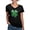 Black, variant on CafePress - Green Glitter Shamrock St. Particks Irish - Women's V-Neck Dark T-Shirt