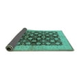 thumbnail image 2 of Ahgly Company Indoor Rectangle Oriental Turquoise Blue Industrial Area Rugs, 3' x 5', 2 of 4