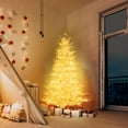 thumbnail image 2 of Costway 6 FT Pre-Lit Christmas Tree Snow Flocked Hinged 11 Lighting Modes with 300 Lights, 2 of 10