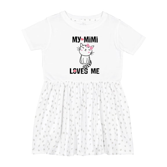 Inktastic Mimi Loves Me Grandchild Girls Girls Toddler Dress