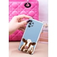 thumbnail image 3 of WIRESTER Soft TPU Clear Case Slim Protective Cover for Samsung Galaxy A32 5G 6.5" 2021, Brown Spot Cow, 3 of 3