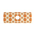 thumbnail image 7 of Yayeee Faucet Mat for Kitchen Sink 14.7" Diatomite Long Splash Guard Pad, Orange Geometric Pattern, 7 of 7