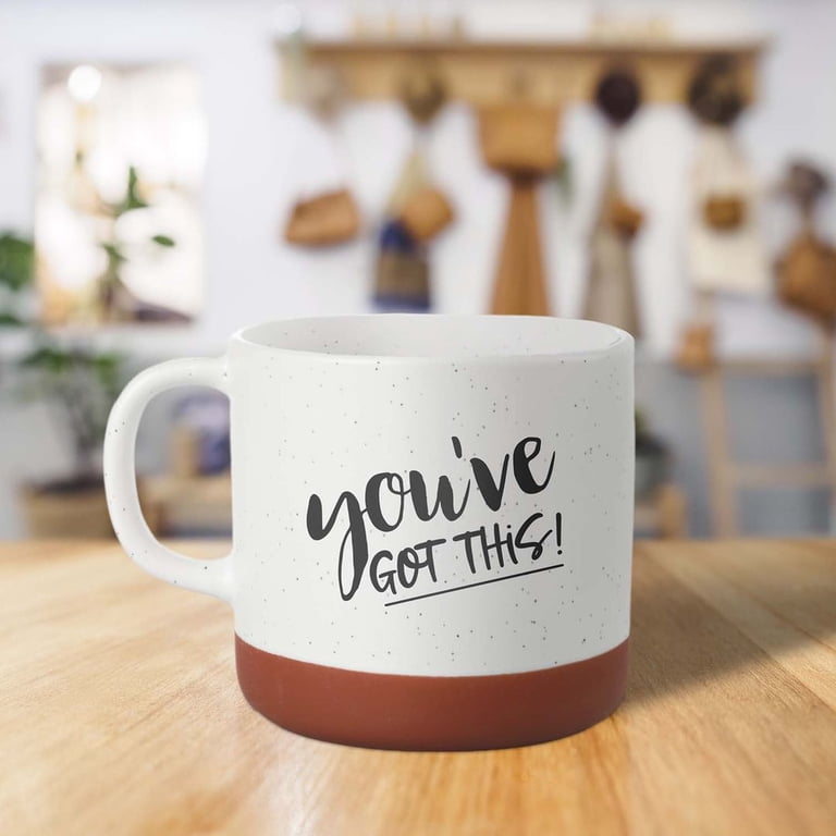 You've Got This Motivational Mug / 13 Ounce Speckled Ceramic Inspirational Tea Cup / Empowering Farmhouse Style Coffee Mug / Coworker Encouragement