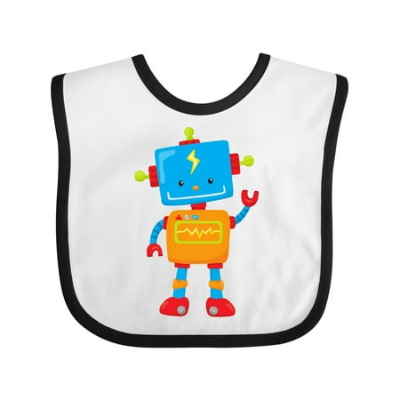 

Inktastic Cute Robot Colorful Robot Funny Robot Robotics Gift Baby Boy or Baby Girl Bib