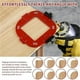 thumbnail image 3 of Plantilla para fresadora de cuernos de esquina | Guía de esquinas redondeadas de aleación de aluminio con ángulos R30, R35, R40 y R45 | Herramienta reutilizable para colocar filetes de carpintería |, 3 of 3