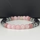 thumbnail image 2 of Pulsera de turmalina negra, hematita, cuarzo rosa y lepidolita, curación, depresión, ansiedad, protección, pulsera Empath, 2 of 4