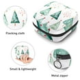 thumbnail image 3 of Sanitary Napkin Storage Bag, Cute Watercolor Christmas Trees Portable Menstrual Pad Bag for Teen Girls Store Panty Liners Tampons Sanitary Pads for Women Ladies, 3 of 6