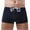 Dark Blue, variant on ZVNAΖH Mens Swim Boxer Briefs Low Waist Solid Color Drawstring Hot Shorts Quick Dry Swimming Briefs