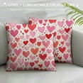 thumbnail image 3 of Nawypu  Pink Valentines Day Pillow Covers Polka Dot Love Heart Truck for Valentines Day Decor Outdoor Valentine Decorative Throw Pillows Cushion Case Decorations for Couch, 3 of 5