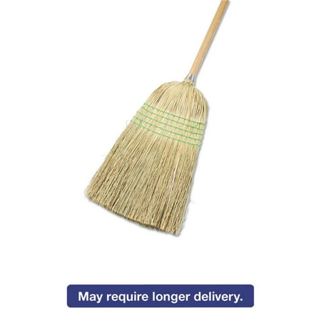 Soft Natural Bristles Floor Tool - Parlor Broom, Yucca/corn Fiber Bristles, 55