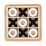 huanledash 1 Set Tic-Tac-Toe Competitive-skill Decision-making Skill Brain-development Wood Logical Thinking Ability OX Chess Game Children Supply