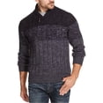 thumbnail image 1 of Weatherproof Mens Ombre Shawl Sweater, Blue, Large, 1 of 1