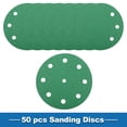 thumbnail image 3 of Unique Bargains Sanding Discs 5 Inch 9 Hole 60 Grit Round Hook and Loop Sandpaper Aluminum Oxide Green 50 Pcs, 3 of 6